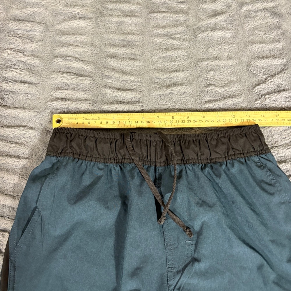 LEG3ND Mens Athletic Shorts Teal Blue‎ Gray Trim Pockets FA50191 Size S - Picture 5 of 8